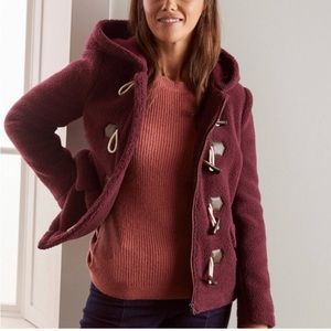 ***FALL SALE** EUC Maroon Boden Elgin Borg Duffel Coat
